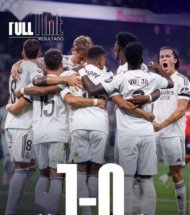 １－０！８．６亿皇马险胜奥萨苏纳，姆巴佩造点＋破门，竟有３处